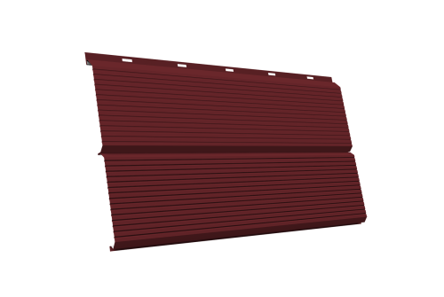ЭкоБрус 0,345 Gofr 0,45 Drap с пленкой RAL 3005 красное вино
