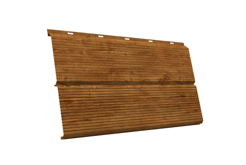 ЭкоБрус 0,345 Gofr 0,45 Print Elite с пленкой Golden Wood TwinColor