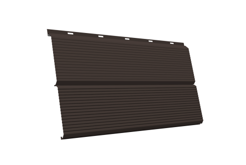 ЭкоБрус 0,345 Gofr Grand Line 0,5 Satin RR 32 темно-коричневый
