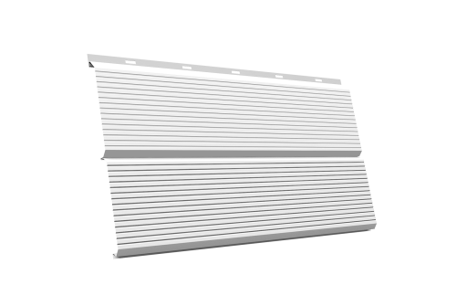 ЭкоБрус 0,345 Gofr Grand Line 0,5 Satin с пленкой RAL 9003 сигнальный белый