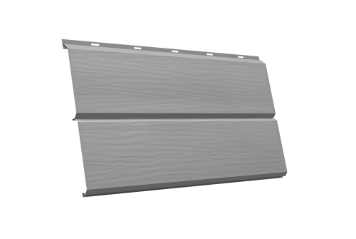 ЭкоБрус 3D 0,345 Grand Line 0,5 Satin с пленкой RAL 9006 бело-алюминиевый