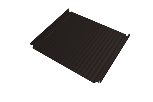 Кликфальц Double Pro Gofr Grand Line 0,5 Drap TX с пленкой на замках RR 32 темно-коричневый
