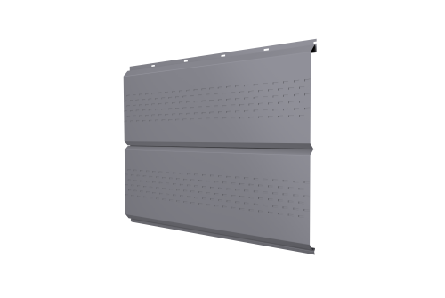 Софит ЭкоБрус new c перфорацией 0,45 PE RAL 7004 сигнальный серый
