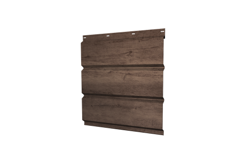 Софит металлический без перфорации 0,45 Print Premium с пленкой Almond Wood Fresh