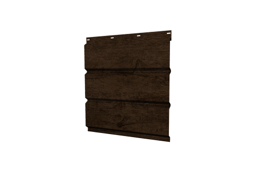 Софит металлический полная перфорация 0,45 Print Premium с пленкой Antique Wood TwinColor