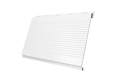 Софит Вертикаль 0,2 Grand Line gofr 0,5 Satin с пленкой RAL 9003 сигнальный белый
