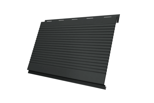 Вертикаль 0,2 Grand Line gofr 0,5 PurPro Matt 275 с пленкой RAL 7016 антрацитово-серый