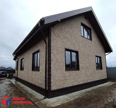 Формованный сайдинг, Сланцевая порода, цвет Слоновая кость — изображение 2