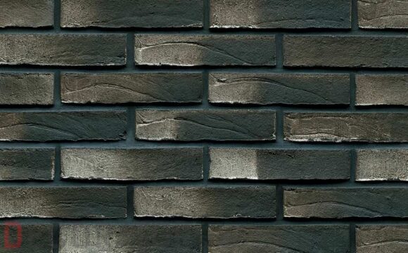 Клинкерный облицовочный кирпич Westerwaelder WK 38 Schwarz weiß, 212*104*50 мм