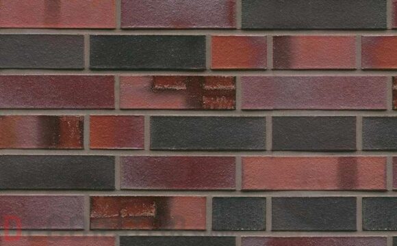 Кирпич клинкерный пустотелый Muhr 29 S Schwarzblau-bunt Spezial гладкий, 290*90*71 мм
