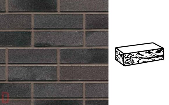 Кирпич клинкерный пустотелый Muhr 15 Schwarz-bunt Edelganz готик, 240*115*52 мм