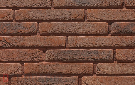 Кирпич облицовочный ручной формовки Terca Tolus Maya Paars, 238*90*40 мм