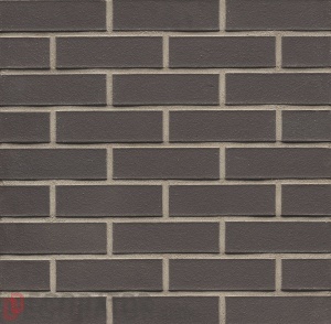 Клинкерный кирпич Westerwaelder WK85KS Eisenschmelz- Schwarzbraun Kohle Spezial, 290*60*40 мм