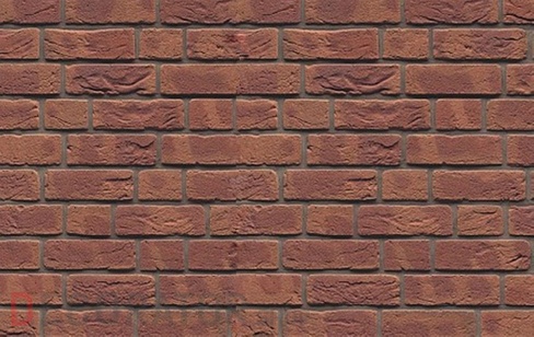 Клинкерный кирпич ручной формовки Westerwaelder WK 2 Rotbraun-bunt geflammt, 210*100*65 мм