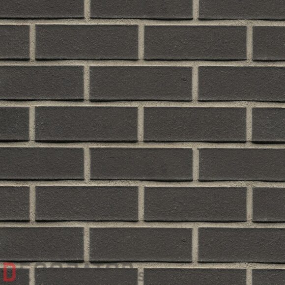 Клинкерный кирпич Westerwaelder WK05F Eisenschmelz Schwarzbraun Fußs, 220*105*65 мм