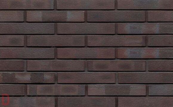 Кирпич клинкерный пустотелый Muhr 05 KS Eisenschmelz Schwarzbraun Kohle Spezial готик, 290*90*40 мм