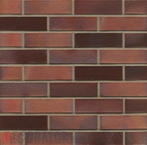 Клинкерный кирпич Westerwaelder WK84KS Rotbraun-bunt Kohle Spezial, 290*60*40 мм