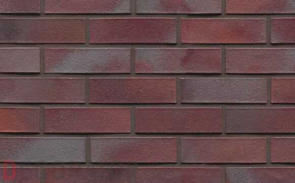 Кирпич клинкерный пустотелый Muhr 10 Violettblau geflammt гладкий, 240*115*52 мм