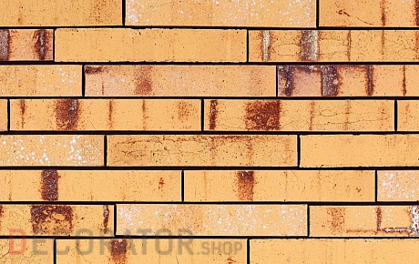 Кирпич облицовочный ручной формовки Terca Archipolis Amber Geel, 240*65*40 мм