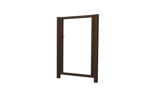 Калитка Жалюзи 2,0х1,5 RAL 8017 без заполнения