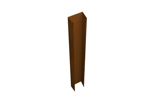 Крепежная планка верхняя Texas 0,45 Print Elite Golden Wood TwinColor (3м)