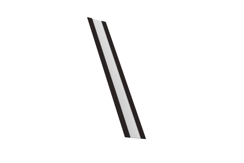 Крепежная планка жалюзи Milan, Milan Slim, Tokyo 0,45 Drap TR RAL 9005 черный (2м)