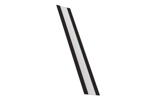 Крепежная планка жалюзи Milan, Milan Slim, Tokyo 0,5 Drap TX RAL 9005 черный (2,5м)