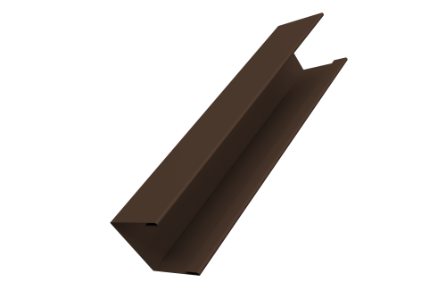 Крышка жалюзи Milan Slim 0,45 PE-Double RAL 8017 шоколад (2,5м)