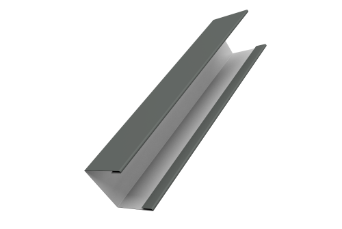 Крышка жалюзи Milan Slim 0,45 PE RAL 7005 мышино-серый (2м)