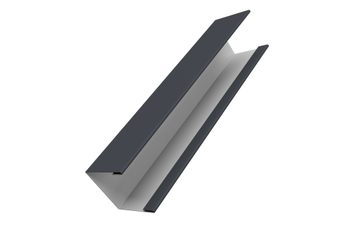 Крышка жалюзи Milan Slim 0,5 Satin RAL 7024 мокрый асфальт (3м)