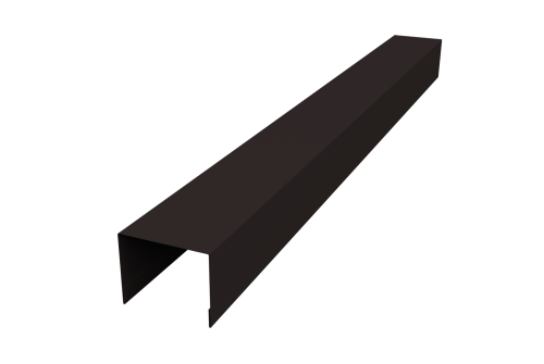 Крышка жалюзи Palermo 0,45 Drap-double TX RAL 9005 черный (3м)