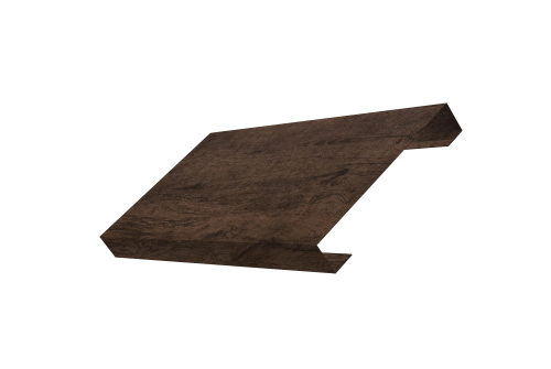 Ламель лицевая 125 забора жалюзи Texas 0,45 Print Premium с пленкой Antique Wood TwinColor