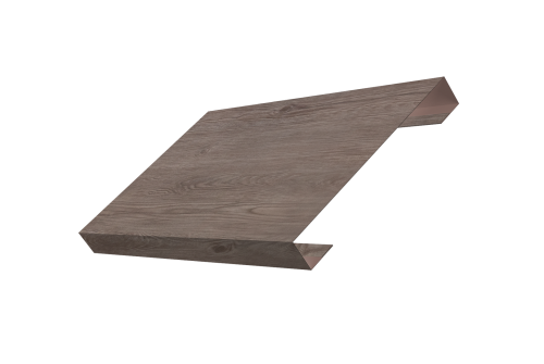 Ламель лицевая 150 забора жалюзи Texas 0,45 Print Elite с пленкой White Wood TwinColor