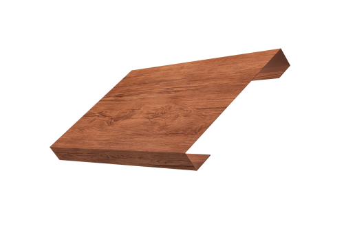 Ламель лицевая 150 забора жалюзи Texas 0,45 Print Premium с пленкой Rowan Wood Intense FTC