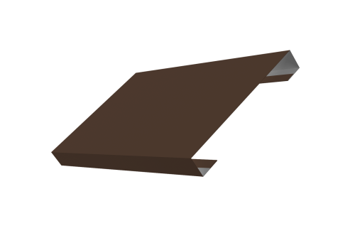 Ламель лицевая 150 забора жалюзи Texas 0,5 Satin с пленкой RAL 8017 шоколад