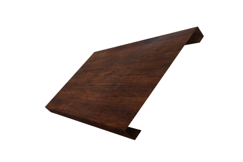 Ламель лицевая 200 забора жалюзи Texas 0,45 Print-Double Premium с пленкой Cherry Wood Dark F