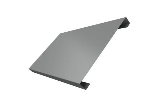 Ламель лицевая 200 забора жалюзи Texas 0,5 Satin с пленкой RAL 9006 бело-алюминиевый