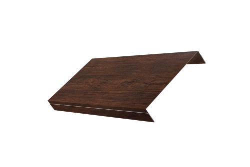 Ламель обратная 150 забора жалюзи Texas 0,45 Print-Double Premium с пленкой Cherry Wood Dark F