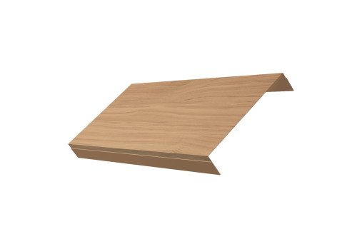 Ламель обратная 150 забора жалюзи Texas 0,45 Print Elite с пленкой Honey Wood TwinColor