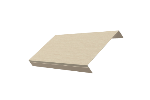 Ламель обратная 150 забора жалюзи Texas 0,45 Print Elite с пленкой Milky Wood TwinColor
