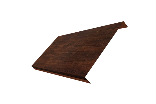Ламель обратная 200 забора жалюзи Texas 0,45 Print Premium с пленкой Cherry Wood Dark FTC