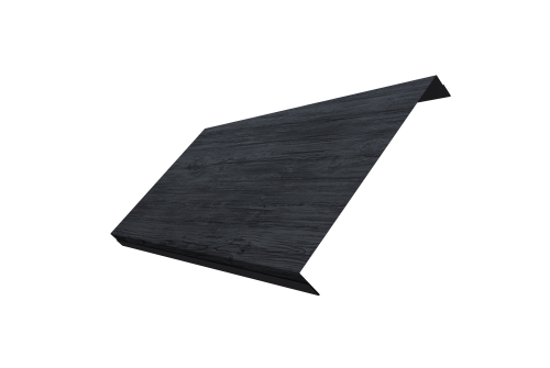 Ламель обратная 200 забора жалюзи Texas 0,45 Print Premium с пленкой Grey Wood TwinColor