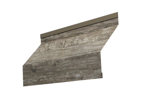 Ламель забора жалюзи Milan 0,45 Print Elite Nordic Wood TwinColor