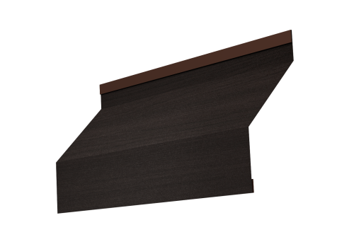 Ламель забора жалюзи Milan new 0,45 Print Elite Coffee Wood TwinColor