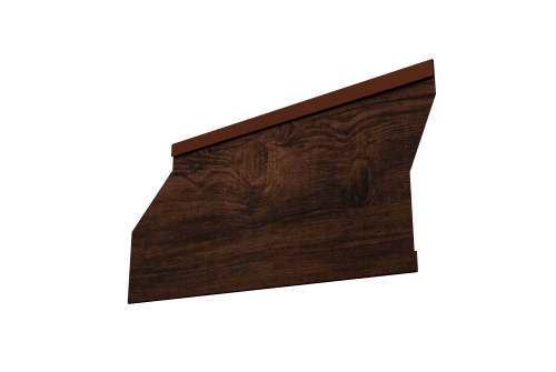 Ламель забора жалюзи Milan Slim 0,45 Print Elite Cherry Wood TwinColor