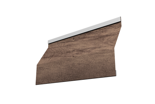 Ламель забора жалюзи Milan Slim 0,45 Print Premium Almond Wood Fresh