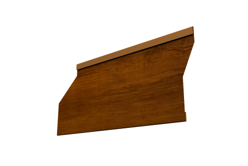 Ламель забора жалюзи Milan Slim 0,45 Print Premium Golden Wood Intense FTC