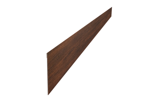 Ламель забора жалюзи Palermo стартовая/финишная для калиток и ворот 0,45 Print Premium Cherry Wood Dark FTC
