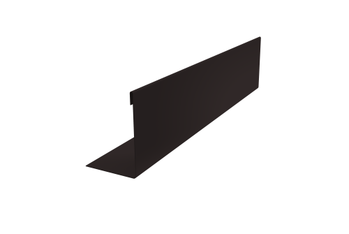 Нащельник 150 Texas 25х35 0,5 Velur X RAL 9005 черный (L1,5)