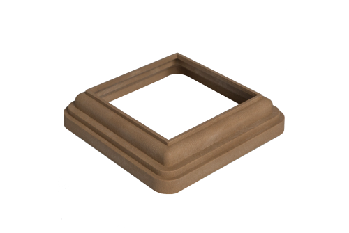 Нижний кант столба CM Railing (для столба D 120) teak (тик)